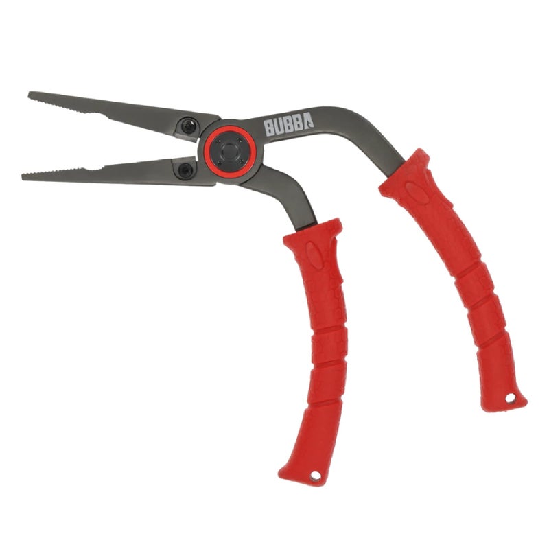 Bubba كماشة صيد من الفولاذ المقاوم للصدأ 6.5 بوصة مع مقبض غير قابل للانزلاق وقواطع أنفيل، حبل ومشبك حزام - ملحقات الصيد - Image 1